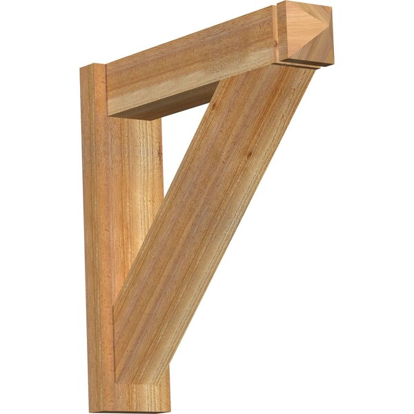 Ekena Millwork Traditional Rough Sawn Arts and Crafts Outlooker, Western Red Cedar, 6"W x 26"D x 26"H OUT06X26X26TRA03RWR - main